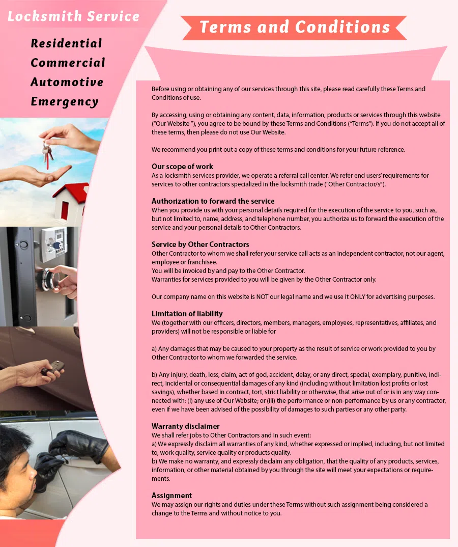 Baldwin Lock & Key Store ,LLC Somerville, MA 617-603-2553 - TermsAndCondition-1